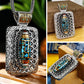 Turkoois Tienduizend Boeddha's Dzi Ketting