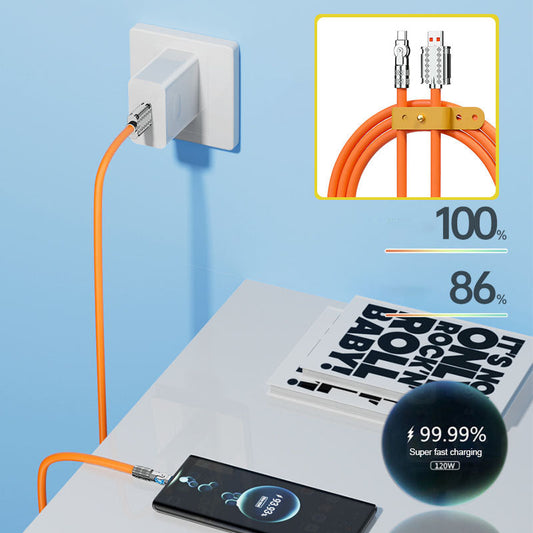 180° Anti-Break Nopea Lataus Datakaapelit (120W)